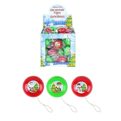 Image of Henbrandt 12x Mini Christmas Yo Yos for Kids Return Tops Children’s Stocking Fillers Eve Box Xmas Party Favours Loot Bag Girls and Boys