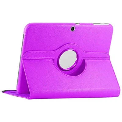 Image of ebestStar for Samsung Galaxy Tab 3 10.1 Case GT P5210, 10 P5200 P5220, Cover 360 Rotating Protection, PU Leather, Purple