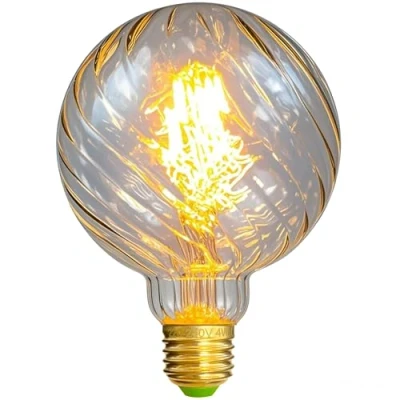 Image of TIANFAN Led Bulbs Vintage Light Bulb 4W Swirl Edison G95 220/240V E27 Specialty Decorative (Transparent)