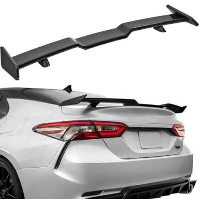 Image of VEVOR GT Wing Car Spoiler, 57.9 inch Compatible with 2018 2023 Camry, High Strength ABS Material, Baking Paint, Rear Spoiler Wing, Racing Spoilers for Cars, Glossy Black