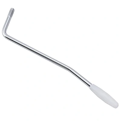 Image of Musiclily Pro Steel 6mm Thread Tremolo Arm Whammy Bar for Import Squier Strat Style Electric Guitar, Chrome with Tip