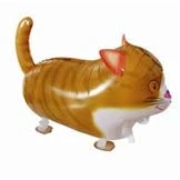 Image of Volunx Cat Farm Jungle Animal Walking Balloons Air Balloon Aluminium Foil Helium for Gift Birthday Party Decor