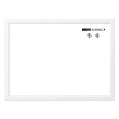 Image of Quartet Magnetic Dry Erase White Board, 17&quot; x 23&quot; Whiteboard, Frame (MDW1723W AZS)