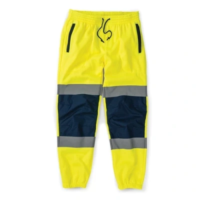 Image of Tough Grit Hi Vis 2 Tone Jogger Yellow/Navy S