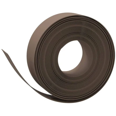 Image of vidaXL Garden Edgings 3 pcs Brown 10 m 15 cm Polyethylene