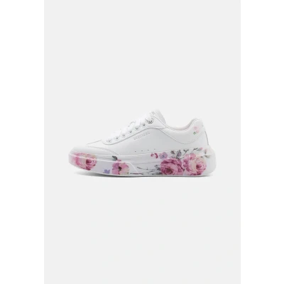 Image of Skechers Women Cordova Classic Painted Flora Sneaker, White Opulent Garden, 3.5 UK