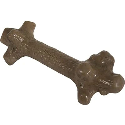 Image of Pet Qwerks Nylon Stick BarkBone Durable Dog Toys for Aggressive Chewers Peanut Butter Flavor 10.75&quot;