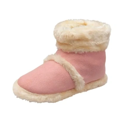 Image of DUNLOP Ladies Slippers Comfortable Ankle Booties Memory Foam Boots (Pink Ava, UK Footwear Size System, Adult, Women, Numeric Range, Medium, 7, 8)