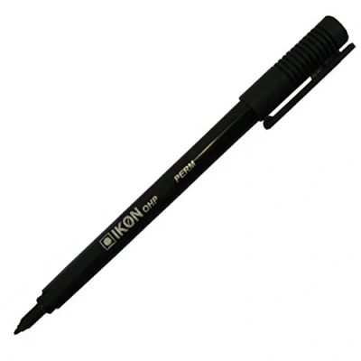 Image of Hainenko Value Permanent Pen for Overhead Projector Sheet Fine Black (Pack of 10)