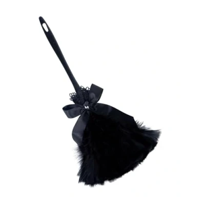 Image of Smiffys Feather Duster, Black , Around The World Fancy Dress, Adult Dress Up Accessories