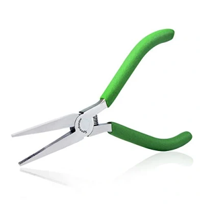 Image of SPEEDWOX Mini Flat Nose Pliers Thin 5 Inches Small Duck Bill Fine Needle Micro Chain Precision Jewelry Making Hand Tools Professional Beading Hobby Work Craft