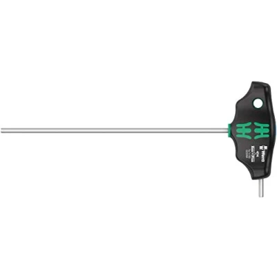 Image of Wera 05023358001 454 T Handle Hexagon Screwdriver Hex Plus, Imperial 7/64&quot; x 150 mm