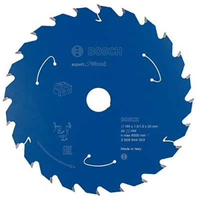 Image of Bosch Professional Circular Saw Blade Expert (for Wood, 160 x 20 1.5 mm, 24 teeth; Accessories: Cordless Saw)