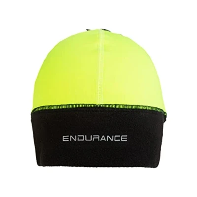 Image of Endurance Mariom Running Hat L/XL Black/Yellow, Lightweight &amp; Breathable for Comfort