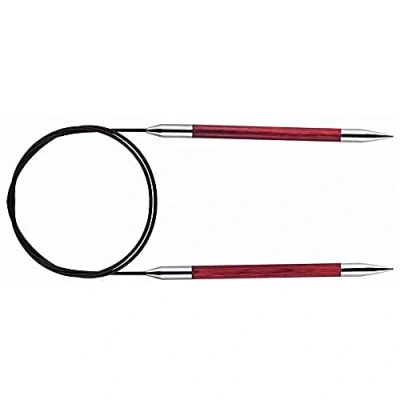 Image of KnitPro Royale: Knitting Pins: Circular: Fixed: 60cm x 6.00mm, Birchwood, brass, Multi Colour, 6mm