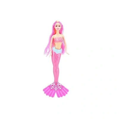 Image of PNJB, Mermaid Princess Doll with Fish Play Set for Girls Pink &amp; Green Coloured, and Fairy Characters, Great Toy Gift Ages 3 Years Up (Pink)
