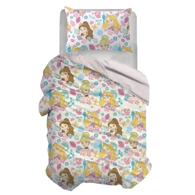 Image of hermet Duvet Cover Set, Cotton, Pink, Single