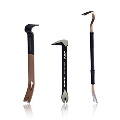 Image of Spec Ops Tools 10&quot;, 15&quot; &amp; 30&quot; Nail Puller, Flat Pry Bar, Crowbar Tool Set, High Carbon Steel, 3% Donated to Veterans