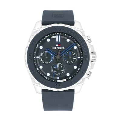 Image of Tommy Hilfiger Morgan Watch blue/silvercoloured, Men&#039;s, Size: One Size, Blue/silver coloured