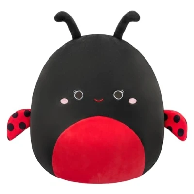 Image of Squishmallows Original 12 Inch Trudy Ladybug with Spotted Wings Official Jazwares Plush