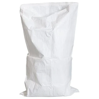 Image of SKIR&#039;CO (5 pcs) White PP Woven Sacks 60 x 100 cm, Polypropylene Bags, Rubble Builder Sack, Waste Disposal