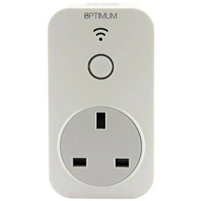 Image of OPTIMUM WIFI 3 Pin Plug In Programmable Timer Control Socket Switch White