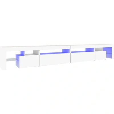 Image of vidaXL TV Cabinet with LED Lights White 290x36.5x40 cm