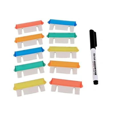 Image of Cathedral Products Dry Erase Filing Tabs Pack of 10 Simply write, erase, and write again!
