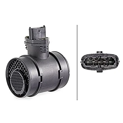 Image of 55187718 Mass air flow sensor HELLA 8ET 358 095 071 VAUXHALL: Corsa Mk2, Combo Astravan Mk4, OPEL: C Hatchback, Box Body / Estate