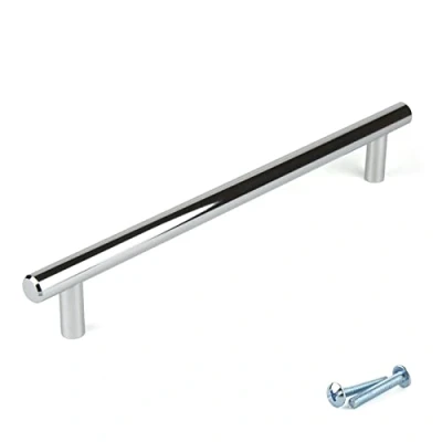 Image of M4TEC Bar Kitchen Cabinet Door Handles Cupboards Drawers Bedroom Furniture Pull Handle Chrome. F5 Series: 128 mm