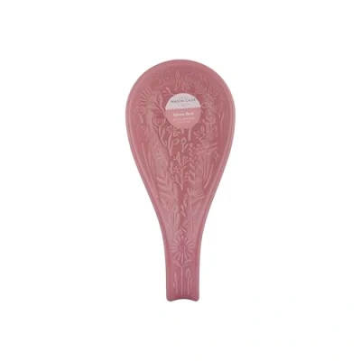 Image of Mason Cash in The Meadow Spoon Rest Embossed Floral Design, Durable Stoneware Ideal for Keeping Worktops Clean Classic Kitchen Accessory