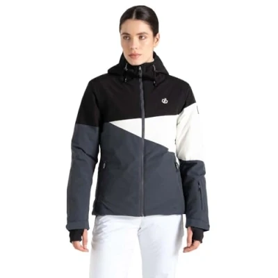 Image of Dare 2b Women&#039;s Water repellent Ice Iii Ski Jacket Black Grey, Size: 20