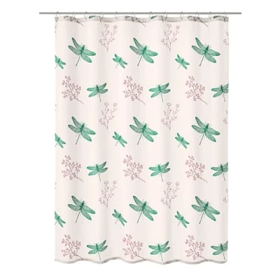 Image of Kleine Wolke Scarlett Shower Curtain 100% Polyester Emerald 180 x 200 cm