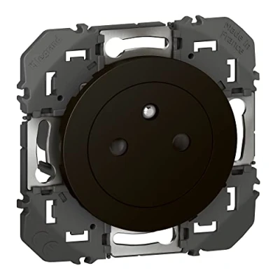 Image of Legrand Surf Compo LEG95275 Dooxie Socket 2P + T Surface 16A Black Finish