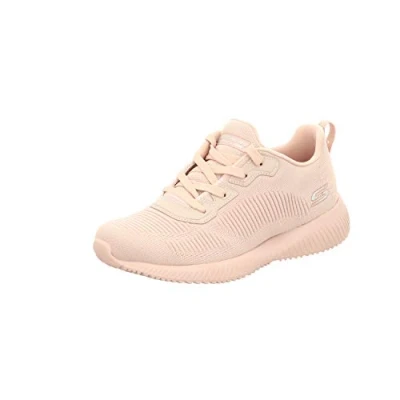 Image of Skechers Women&#039;s Bobs Squad Tough Talk Sneakers, Pink Engineered Knit Pnk, 4 UK