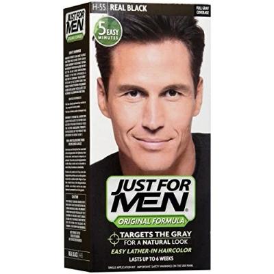 Image of Just For Men Shampoo in Natural Real Black Color