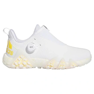 Image of adidas Mens CodeChaos BOA Golf Shoes (Cloud White/Spark/Crystal White, UK Footwear Size System, Adult, Men, Numeric, Medium, 8)