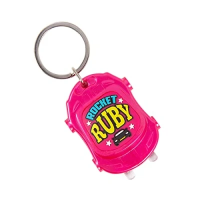 Image of History &amp; Heraldry Personalised Keyring Twin Turbo Torch (Ruby)