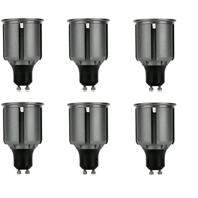 Image of Ossun 6PCS GU10 LED Long Neck Bulbs 80mm, 9W Bulbs, Super Bright Energy Saving, 80W Halogen Spotlight Equivalent, 720LM, 120 Beam Angle (Day White)