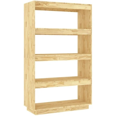 Image of vidaXL Book Cabinet/Room Divider 80x35x135 cm Solid Pinewood