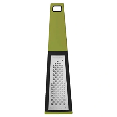 Image of KAI Pure Komachi Kanokoshibori 2 way grater green, blade 13.5 x 3 5 cm/handle 11 cm, with pattern professional kitchen
