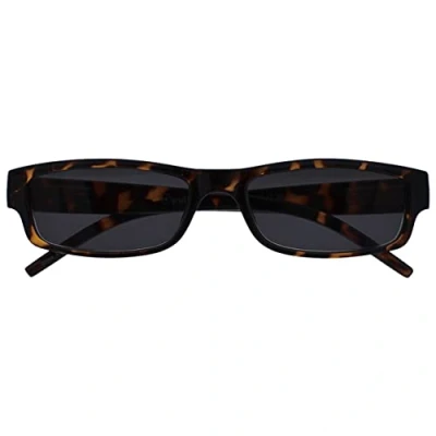 Image of OPULIZE Brown Tortoiseshell Lightweight Reading Sunglasses UV400 Mens Womens S32 2 +1.50