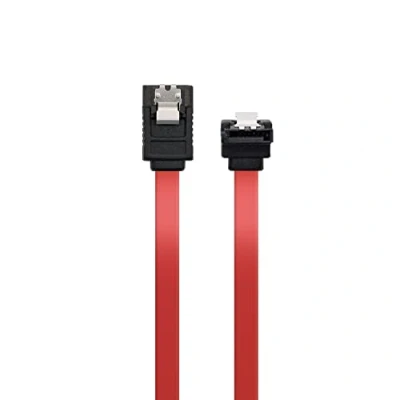 Image of Ewent Cable SATA III SPEED 6 Gbits with Metal Clips, L Type red 70 cm