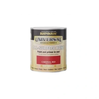 Image of Rust Oleum Universal All Surface Brush on Paint Gloss Cardinal Red 750ml