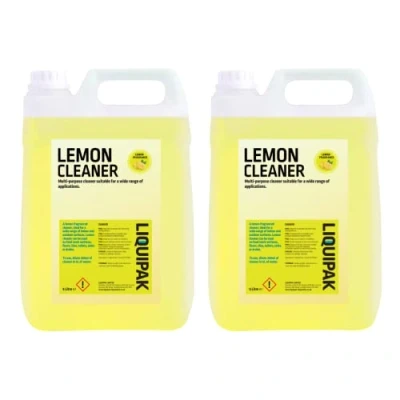 Image of Liquipak Lemon Cleaner Strong Cleaner, Concentrated, Multi Surface 5 20L (2x5 Litres)