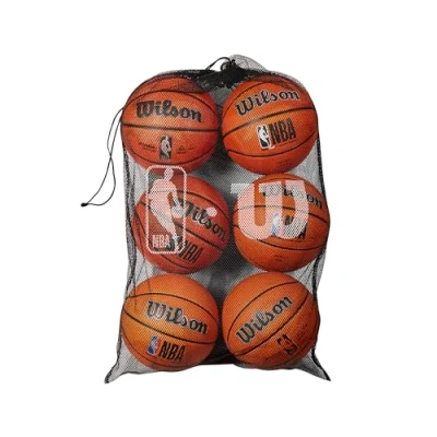 Image of WILSON NBA Mesh Basketball Bag Holds 6 Balls