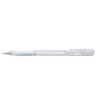 Image of Pentel 0.8mm TIp Hybrid Gel Metallic Ink Pen with Comfortable Finger Grip Blue