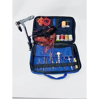 Image of FLYCAST Fly Tying Kit Rotary AA Vice and Tools