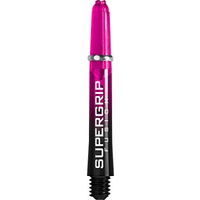 Image of Harrows 1 x Set Nylon Dart Stems Supergrip Fusion Black Dark Pink Short