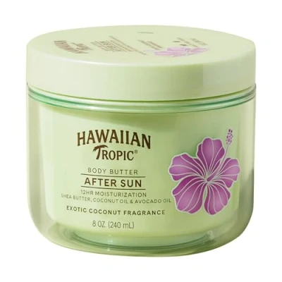 Image of Hawaiian Tropic After Sun Hydrating Body Butter, Exotic Coconut, 8 ounce